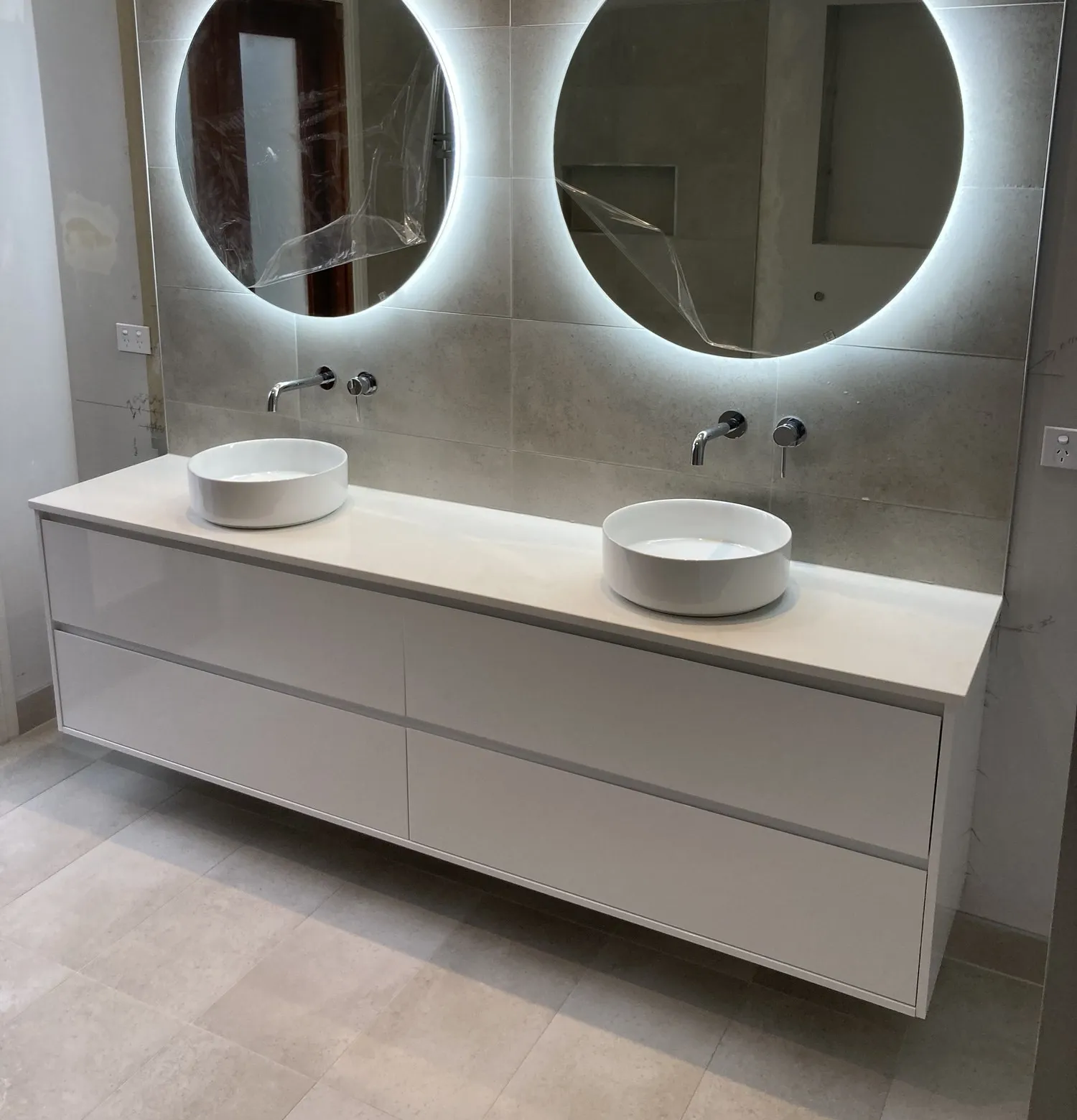 A completed bathroom by Bathroom Renovators Group