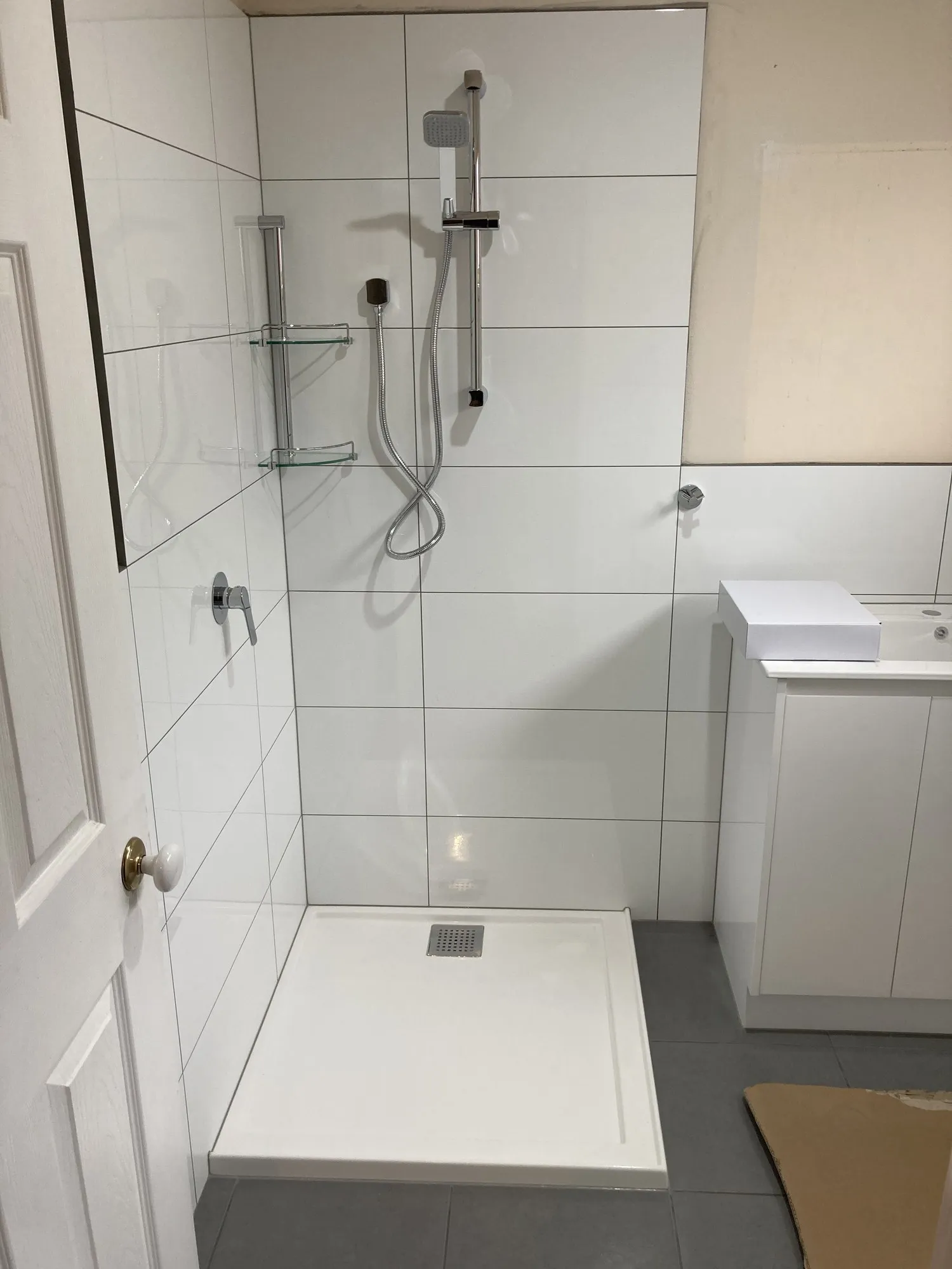 Completed bathroom renovation by Bathroom Renovators Group