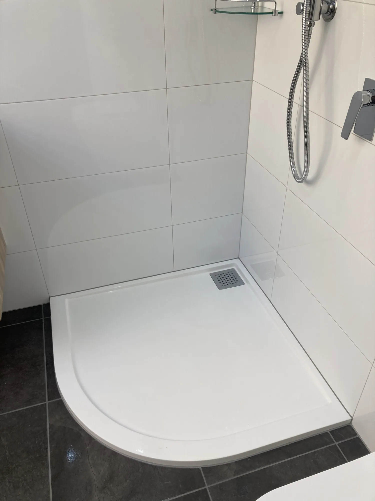 Completed bathroom renovation by Bathroom Renovators Group