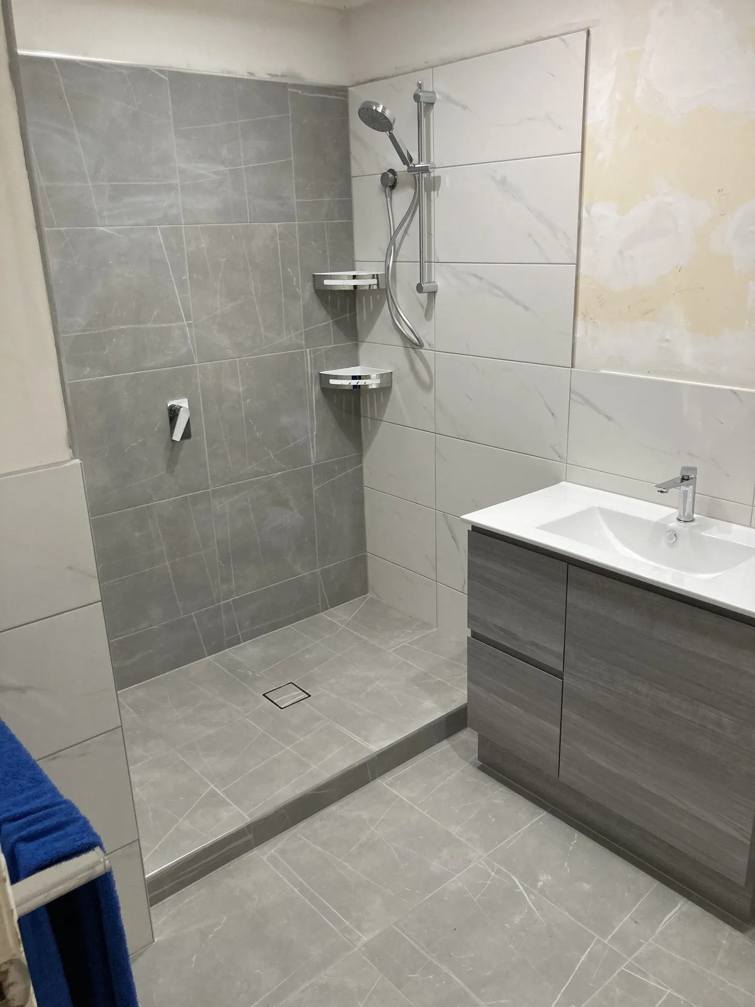 Completed bathroom renovation by Bathroom Renovators Group