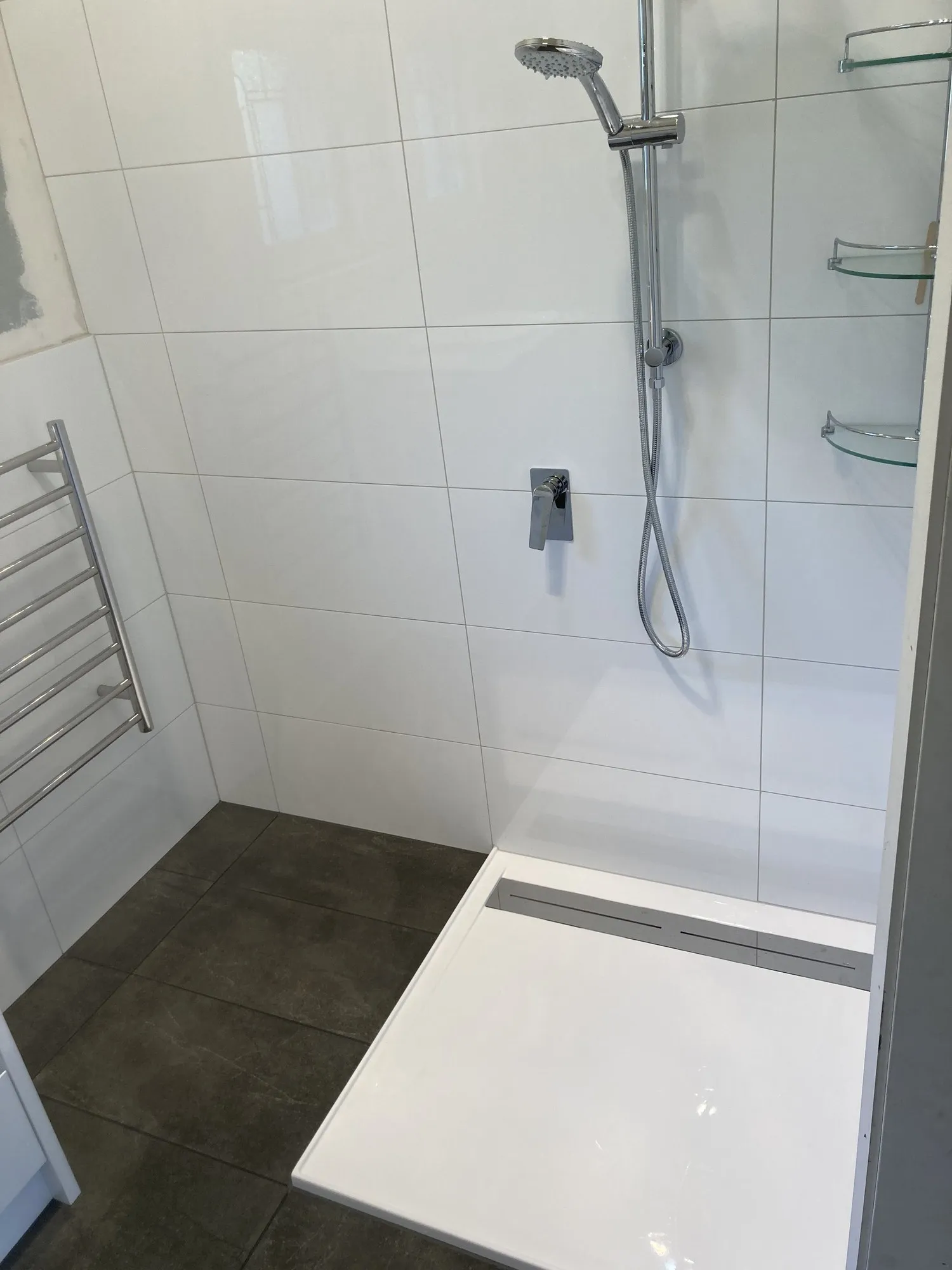 Completed bathroom renovation by Bathroom Renovators Group