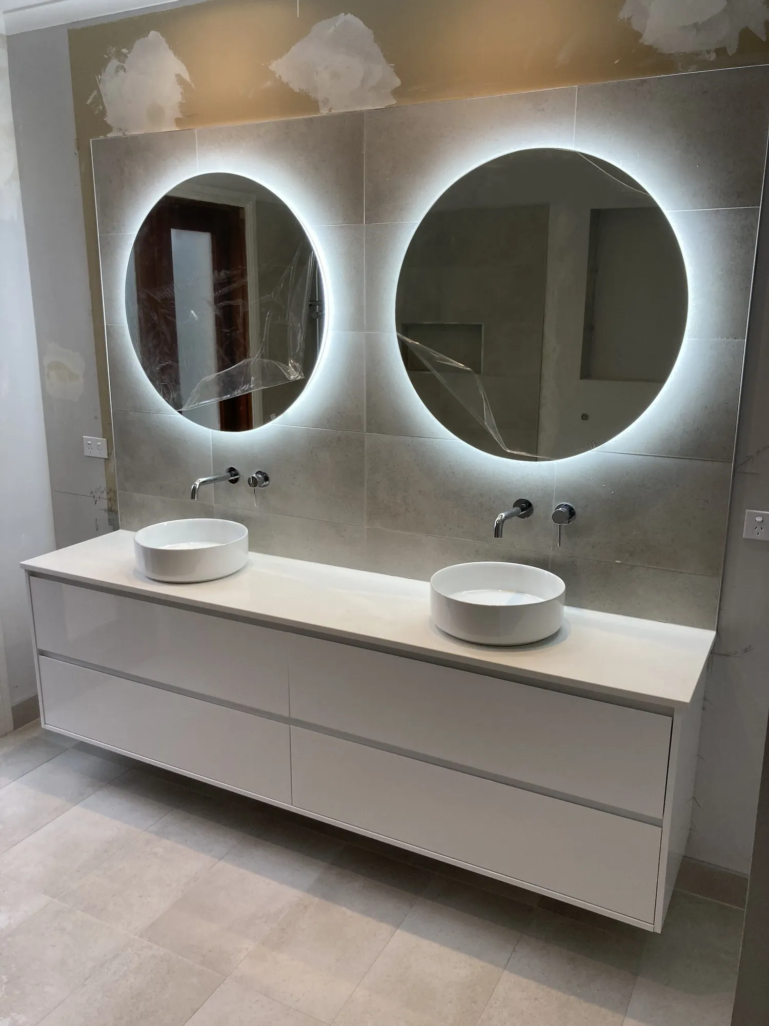 Completed bathroom renovation by Bathroom Renovators Group