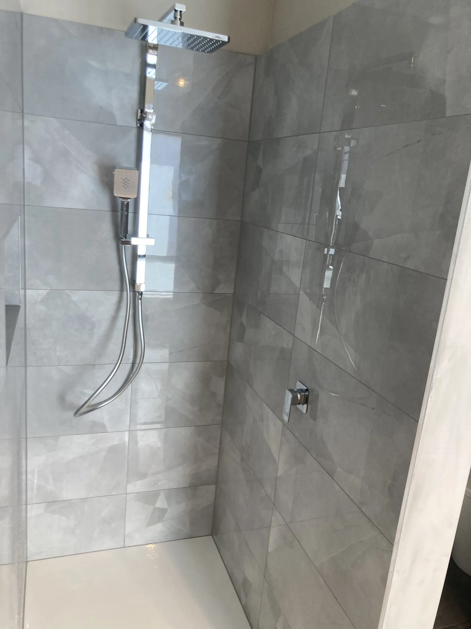 Completed bathroom renovation by Bathroom Renovators Group