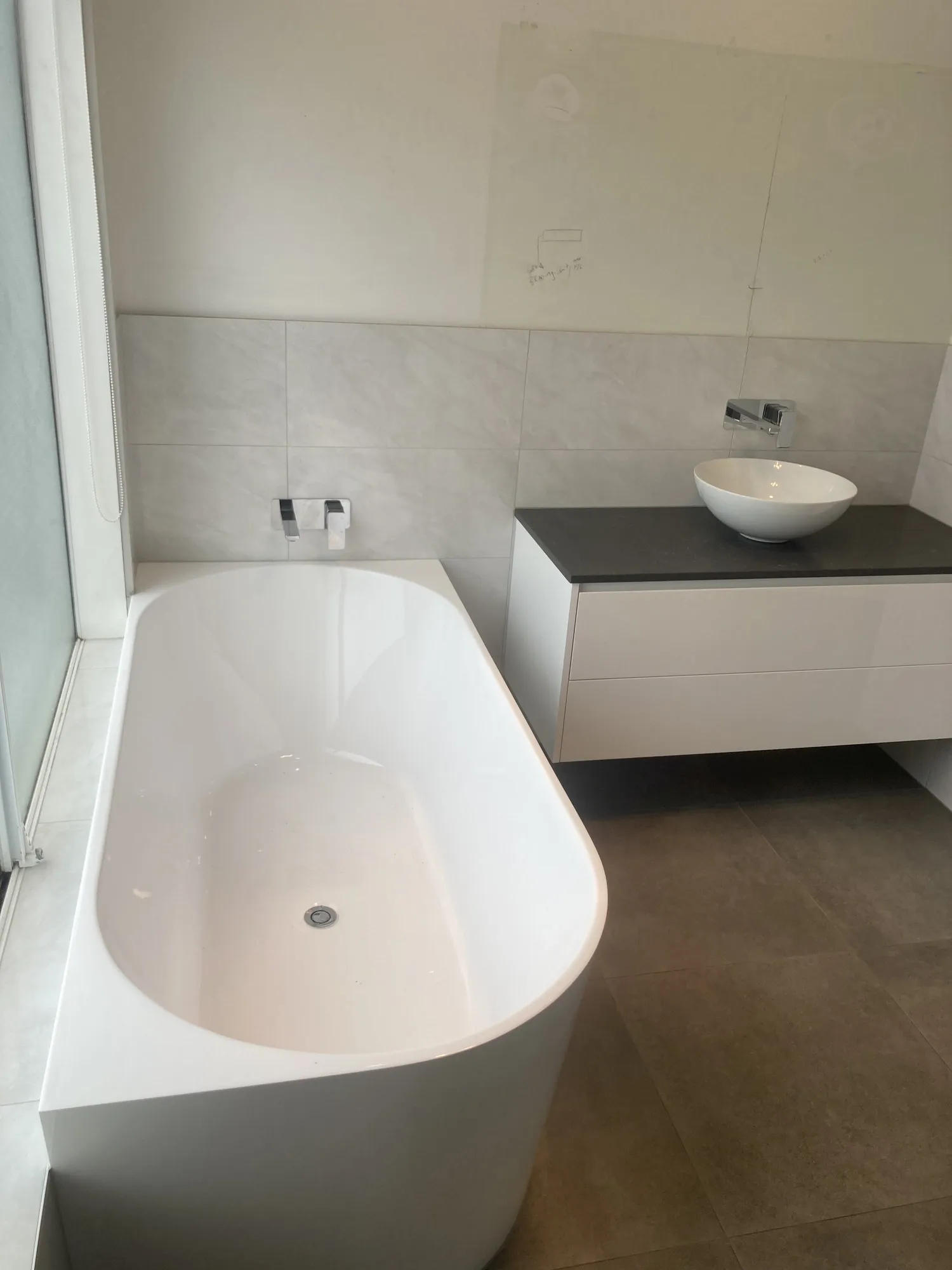 Completed bathroom renovation by Bathroom Renovators Group