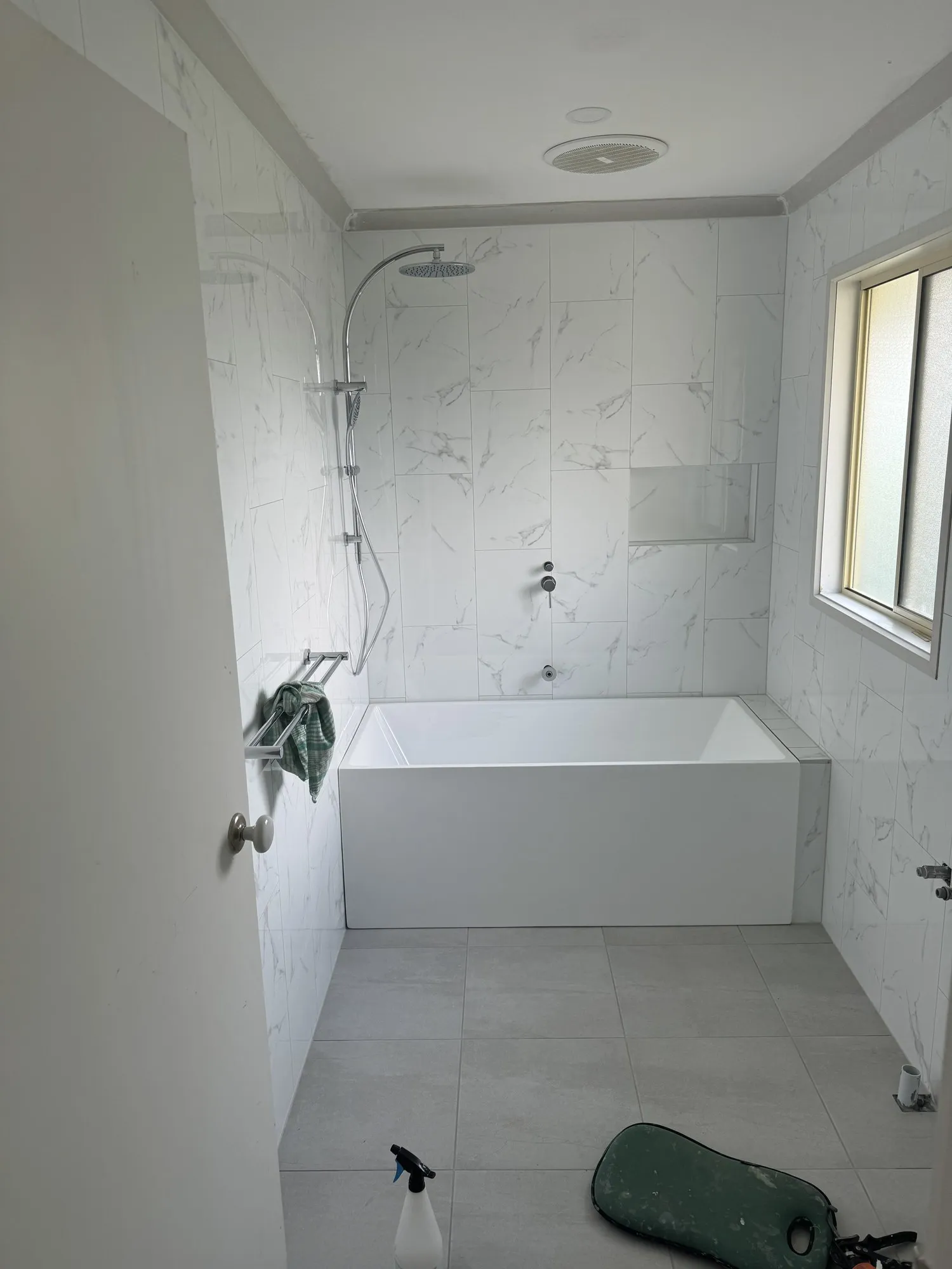 Completed bathroom renovation by Bathroom Renovators Group