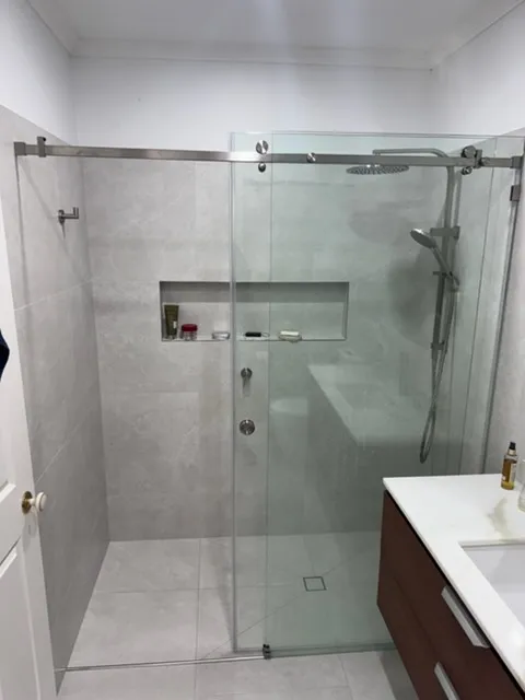 Completed bathroom renovation by Bathroom Renovators Group