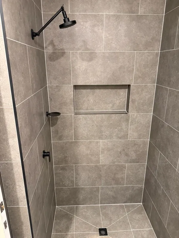 Completed bathroom renovation by Bathroom Renovators Group