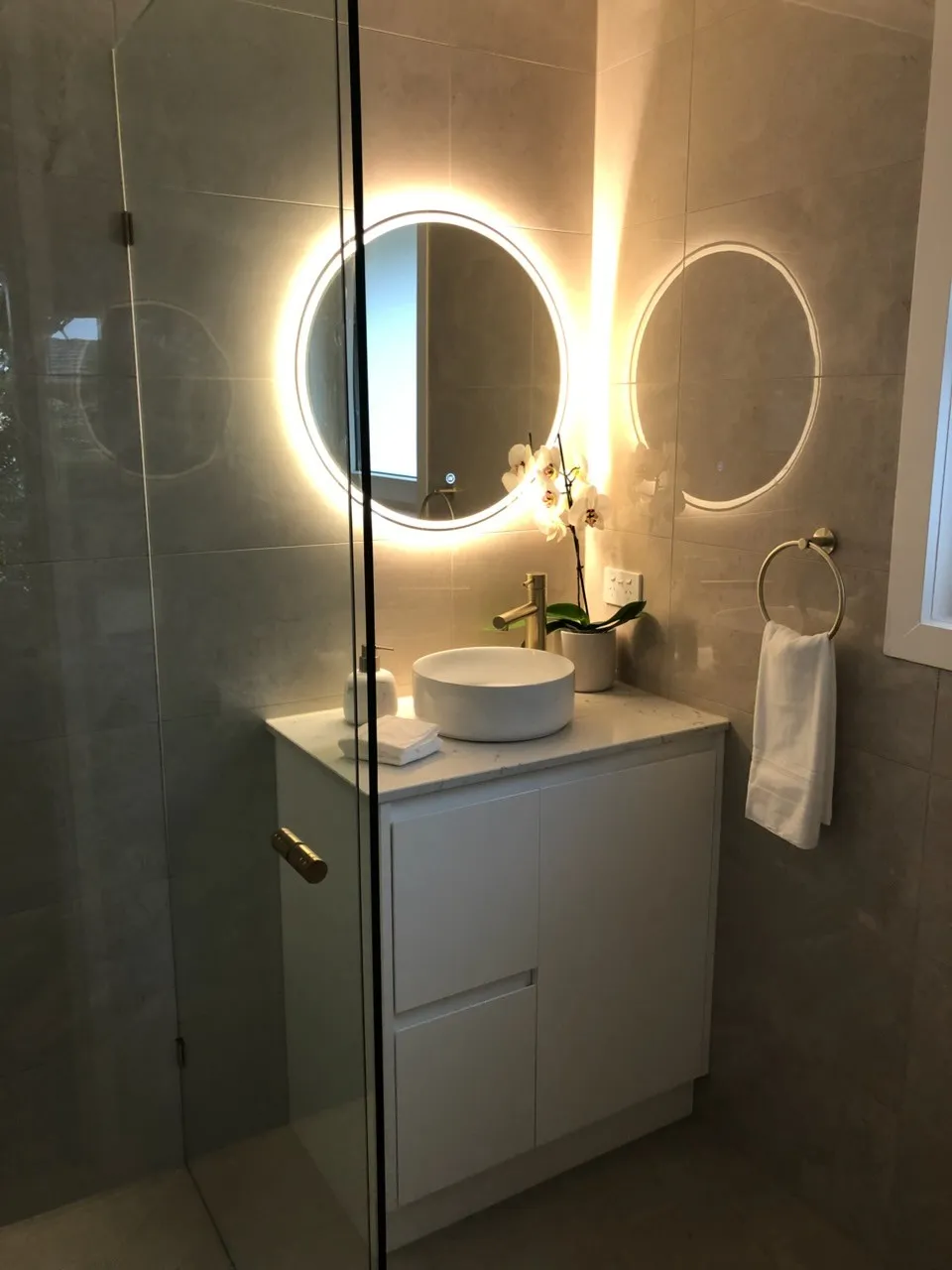 Completed bathroom renovation by Bathroom Renovators Group